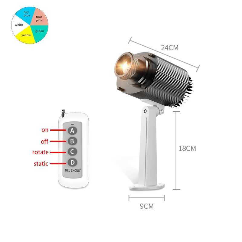 Custom Led HD Color Change Indoor Or Outdoor ip67 Waterproof Rotating Advertising Image Projection Lamp Gobo Projector Y250916