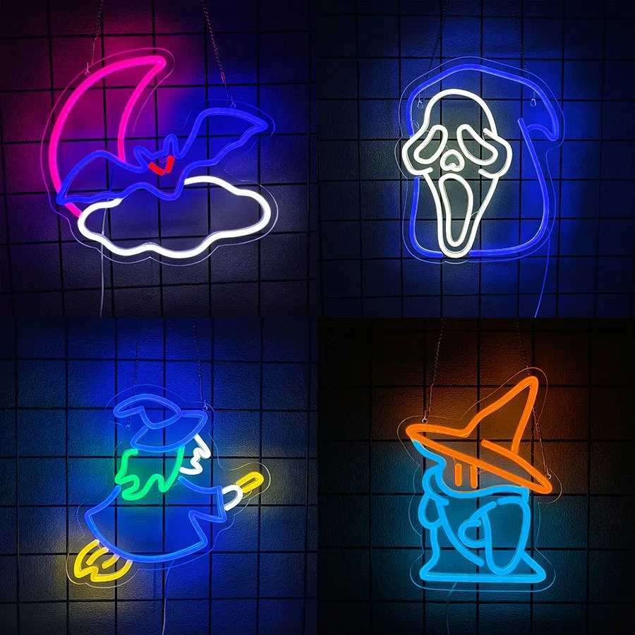 Halloween Series Neon Sign For Wall DecorLight Up Sign For BarPartyBedroomMan Cave DecorationHalloween Gifts For Adults Y250916