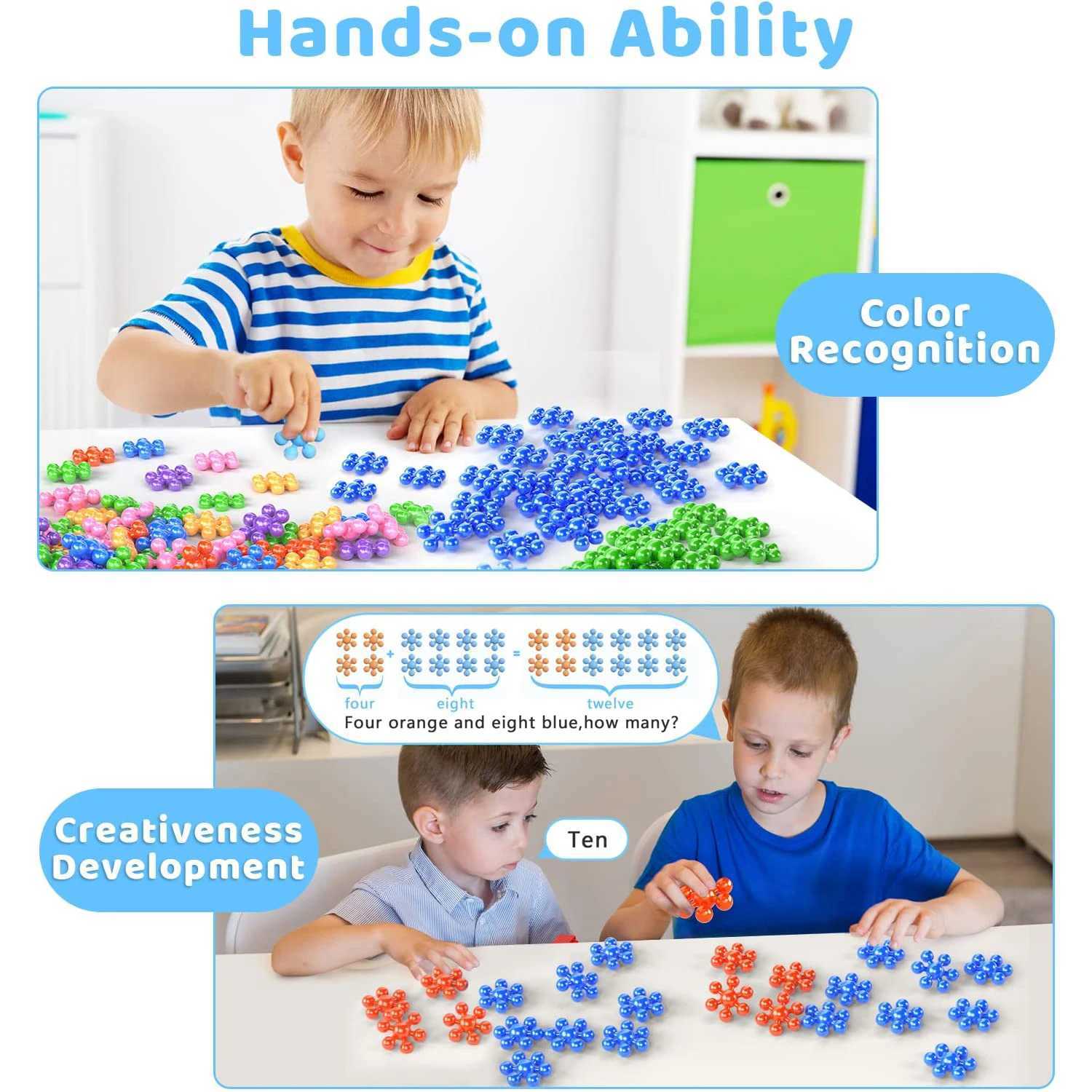 Baby Plum Blossom Building Blocks 3D Bricks STEM Educational Building Toys Interlocking Solid Plastic Discs Sets Gifts for Kid C250916