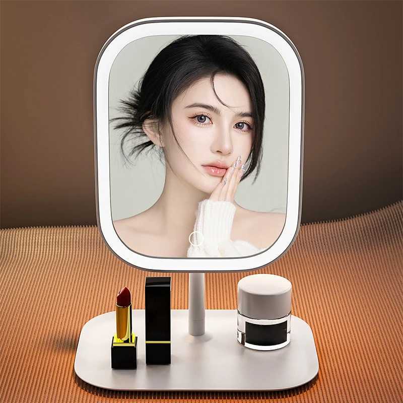 LED Light European Makeup Mirror Desktop Folding Makeup Mirror With Light Fillin Desktop Vanity Mirror Desktop Mirror C250916