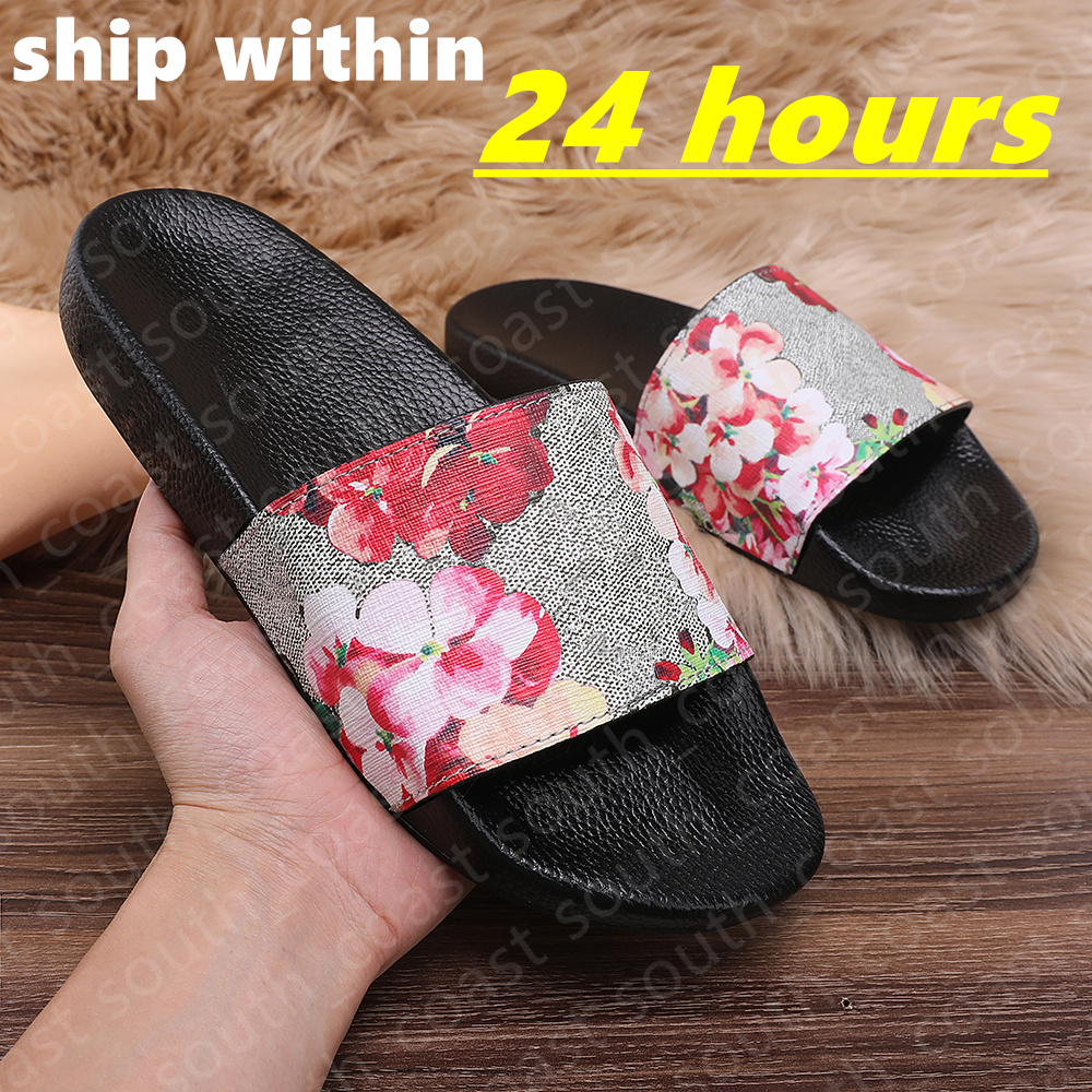 Designer Sandals men women slides fashion beach shoes classic slippers leather rubber slide Canvas Sandal platform Summer Flats Flip Flops Slipper