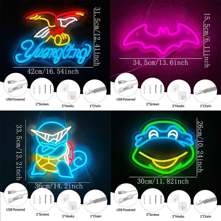 Neon Signs Of Animal Series Are Used For Personalized Wall Decor Usb Power Supply Wall Lamps In Rooms Bars And Game Rooms Y250916