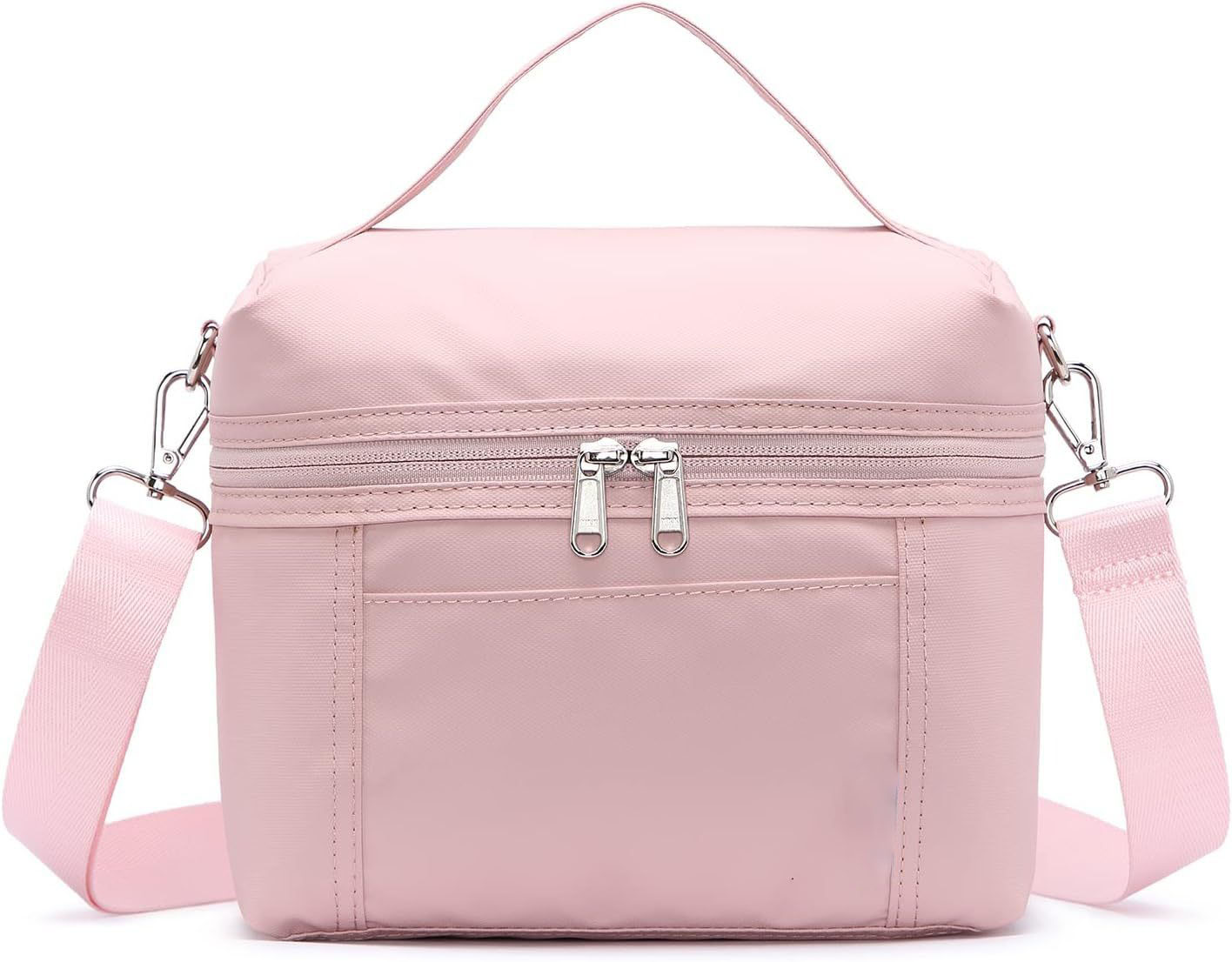 Icedog-insulated lunch bags for women lightweight waterproof cooler bag with nylon exterior thermal lunch box for work, office, picnic outdoor activit