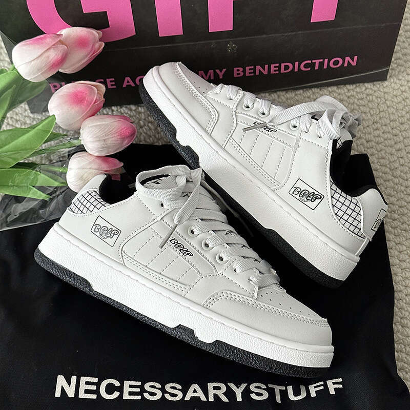 Langzu Black New Free shipping premium feel Summer Thick-Soled National Versatile Casual Student Sports Shoes Men's Trend