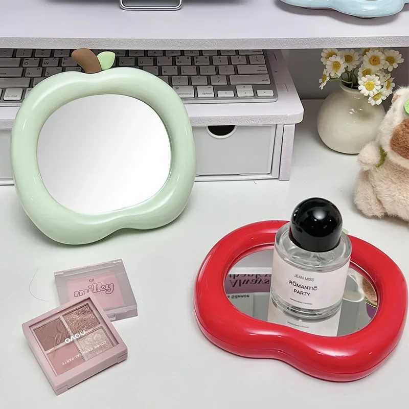 Ins Decorative Mirror Desktop Cosmetic Mirrors Kawaii Shape Makeup Mirror Bedroom Dormitory Portable Makeup Mirror Decor C250916