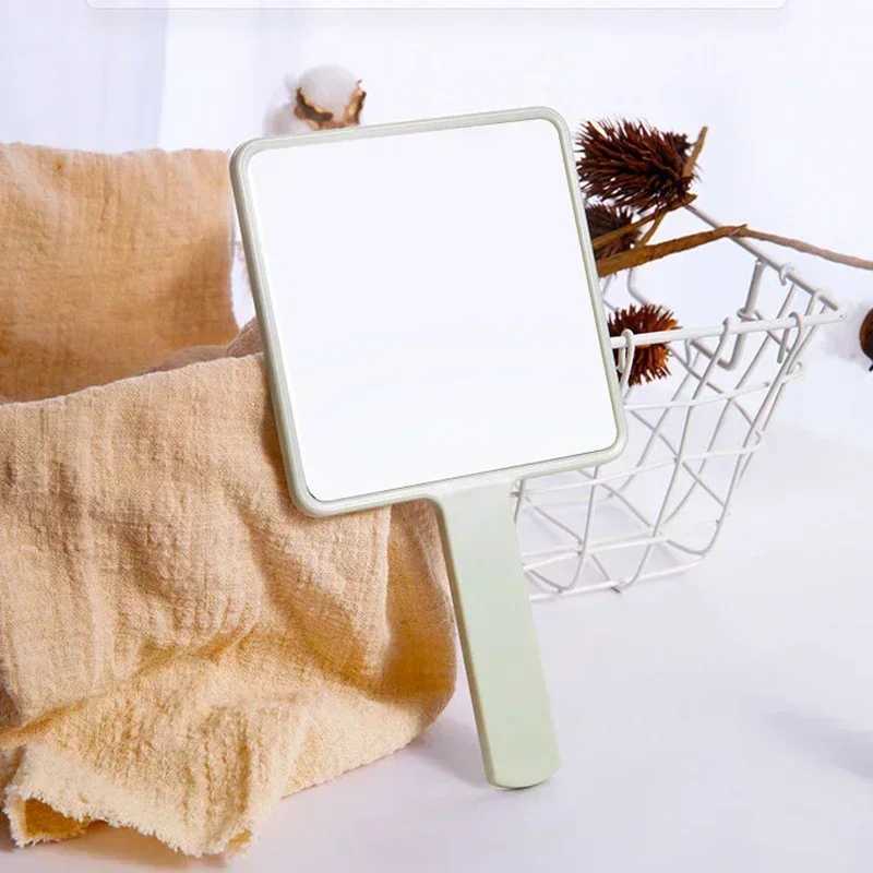 Eyelash Extension Handheld Makeup Mirror Square Makeup Vanity Mirror with Handle Hand Mirror SPA Salon Compact Mirrors C250916