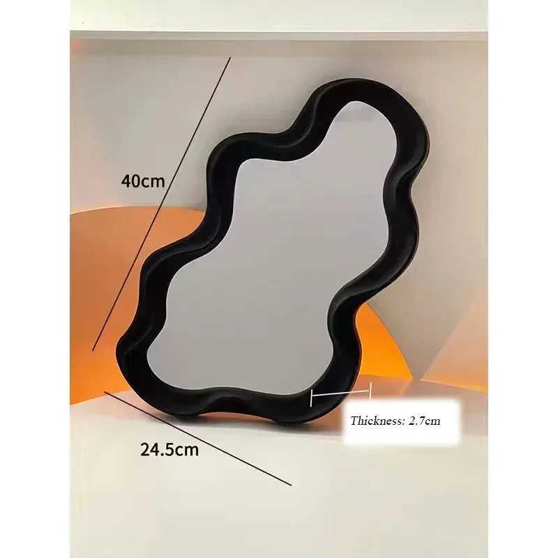 Irregularshaped Tabletop Vanity Mirror Cloudshaped Makeup Mirror Waterproof Bathroom Wallmounted Mirror Decorative Mirror C250916
