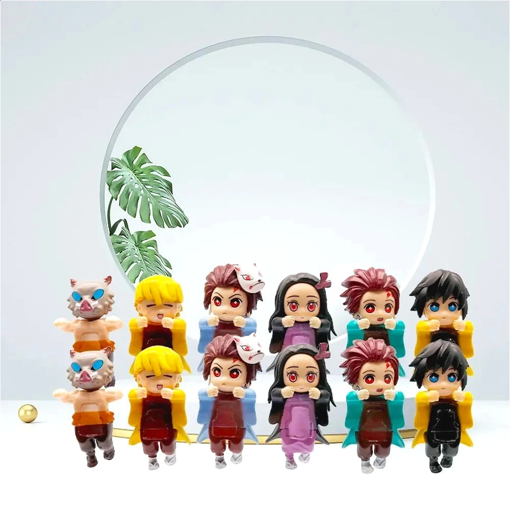 Demon Slayer Hippers Blind Box Mini Action Figures Collectible Decoration Kids Toys Mystery Boxes Children Birthday Gifts 250916