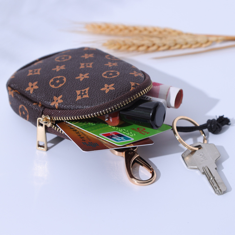 Bestseller Key Women 2024 New Mini Compact Multi-Functional Car Portable Card Holder Two-in-One Coin Purse Storage Bag ddmytues