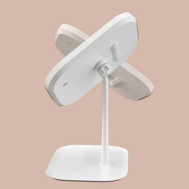 LED Light European Makeup Mirror Desktop Folding Makeup Mirror With Light Fillin Desktop Vanity Mirror Desktop Mirror C250916