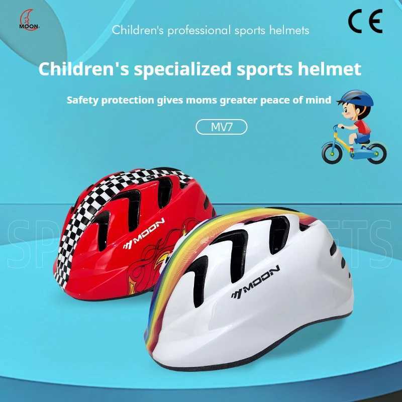 MOON Youth Bike Helmet Adjustable Lightweight for Cycling Skate Scooter Breathable Kids Protective Gear with Vents J250916