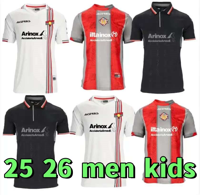 Maglie US Cremonese 25 26 Soccer Jerseys VARDY 2025 26 home away Third Football Shirt Kit BONDO BASCHIROTTO TERRACCIANO PAYERO