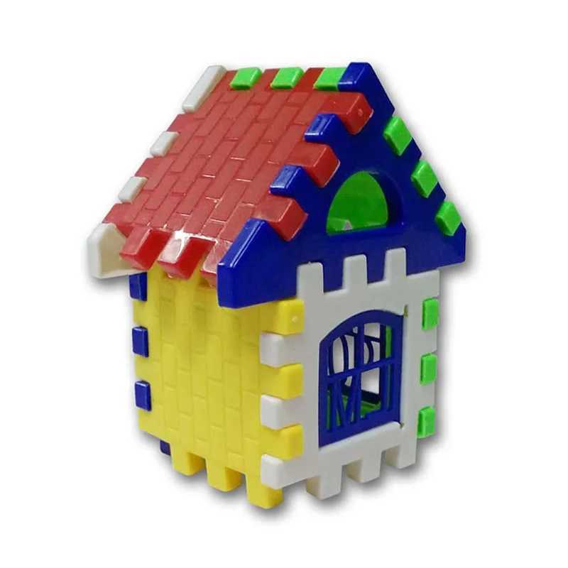 Building Blocks Colored Plastic Children Puzzle Toys 36 Years Old House Assembly Insertion Girls Boys Birthday Gift TMZ C250916