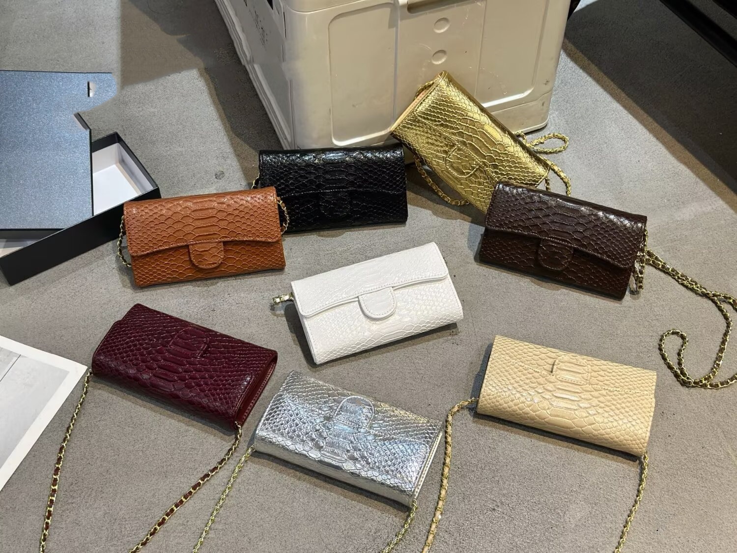 10A Original quality Designer Luxury denim bag crossbody bag genuine leather crocodile grain Bags purse classic Women Leather Shoulder Bag leather Lady purse