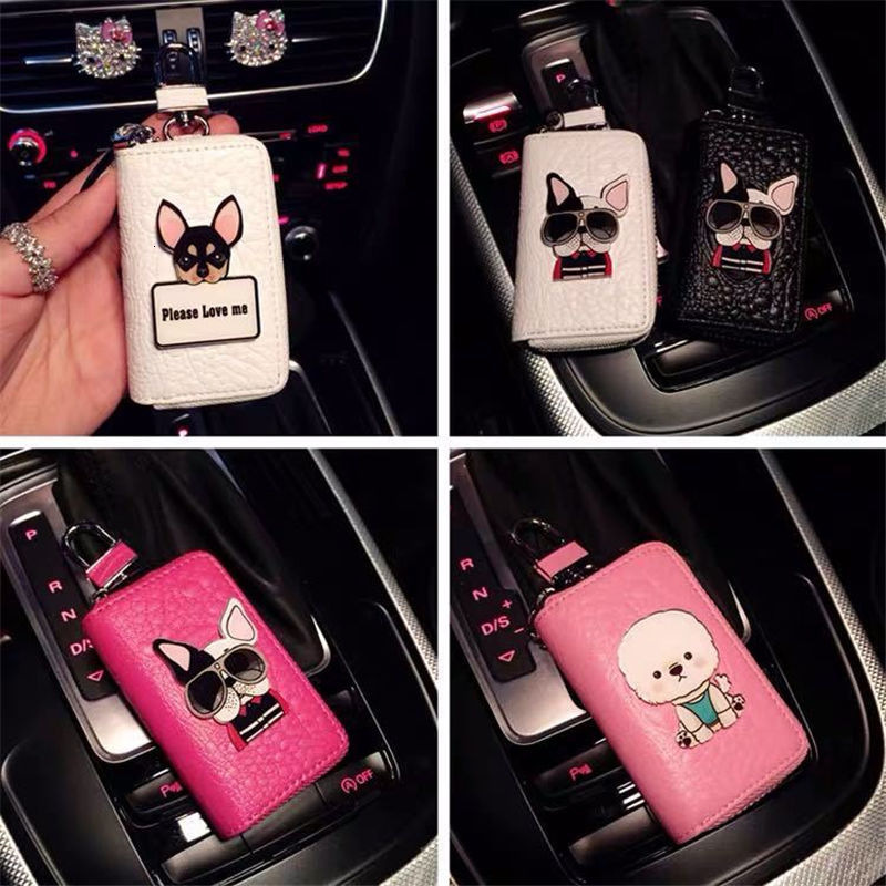 Bestseller Car Protective Leather Cartoon Doll Key Cute Bag Remote Control Case ddmytues