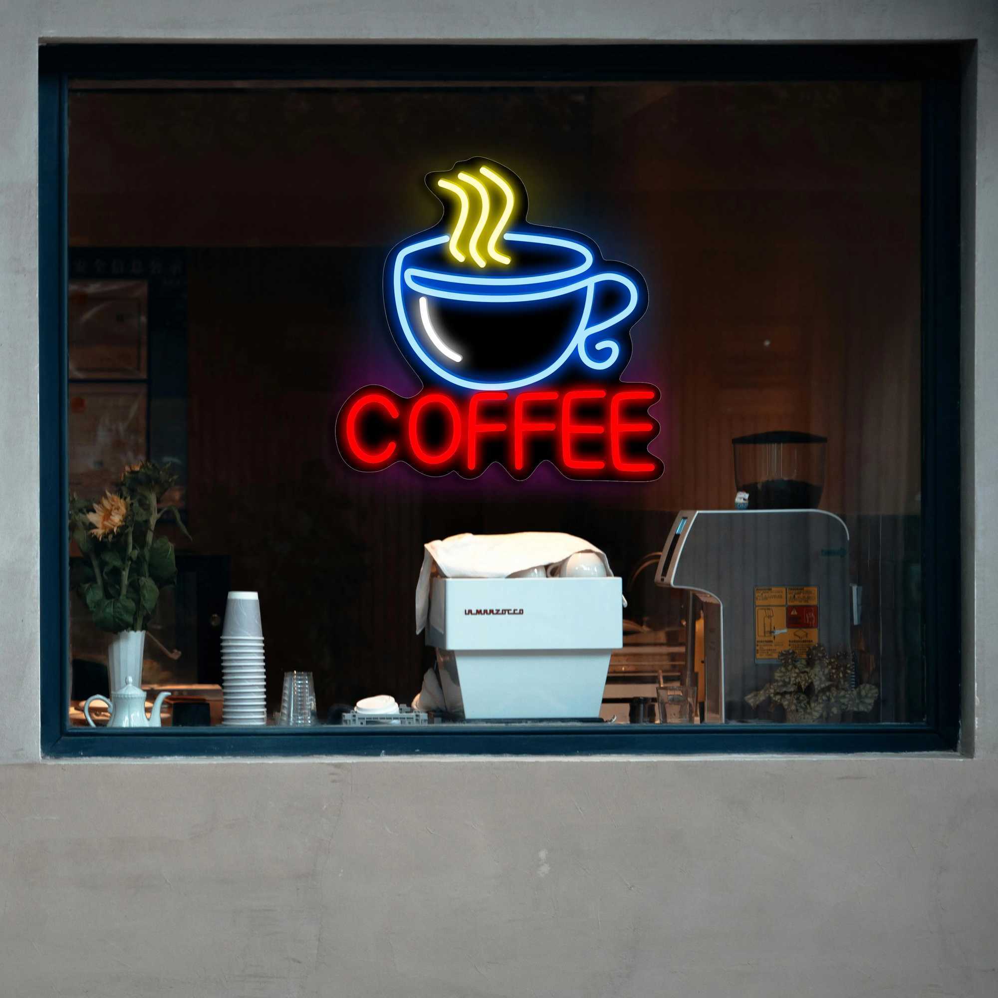1 piece of coffee neon sign wall decoration in coffee shops cafes bars and restaurants eyecatching drink counter sign Y250916