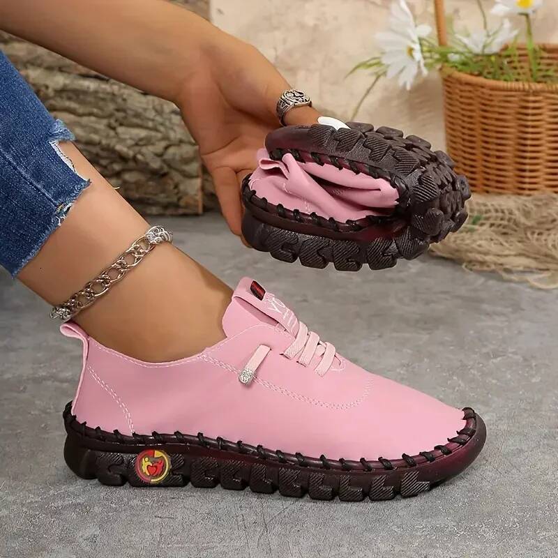 National Tide Designer Mom Shoes for New Thick Bottom Fashion Sneakers Women Comfortable Outdoor Loafers ddmythur