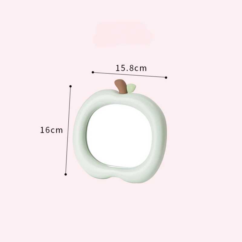 Ins Decorative Mirror Desktop Cosmetic Mirrors Kawaii Shape Makeup Mirror Bedroom Dormitory Portable Makeup Mirror Decor C250916