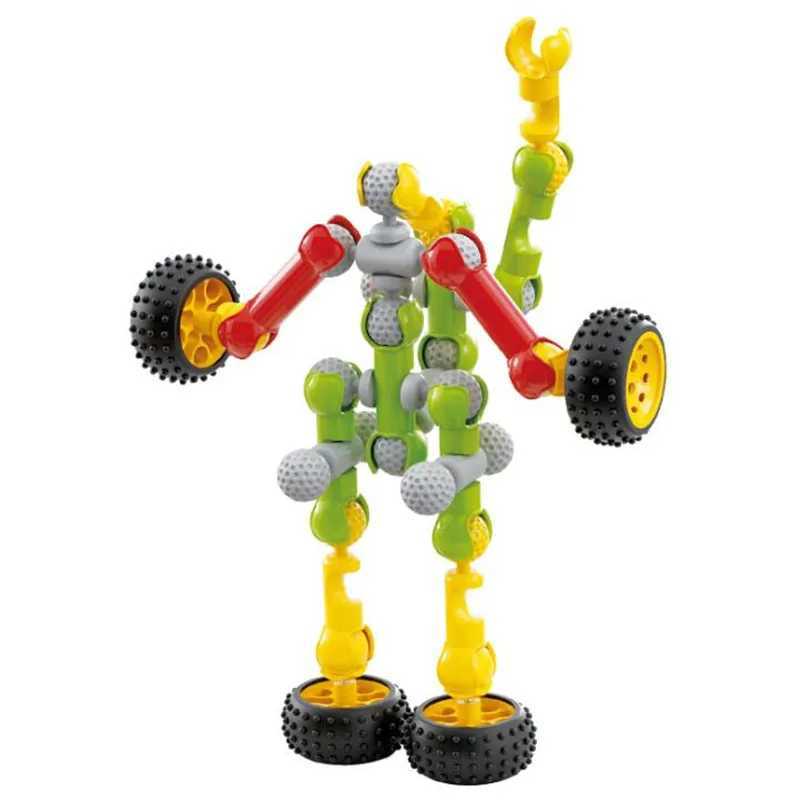 DIY Skeleton joint Building Blocks Stitching Inserted Construction Assembled Blocks Bricks Educational Toys for Children Gift C250916