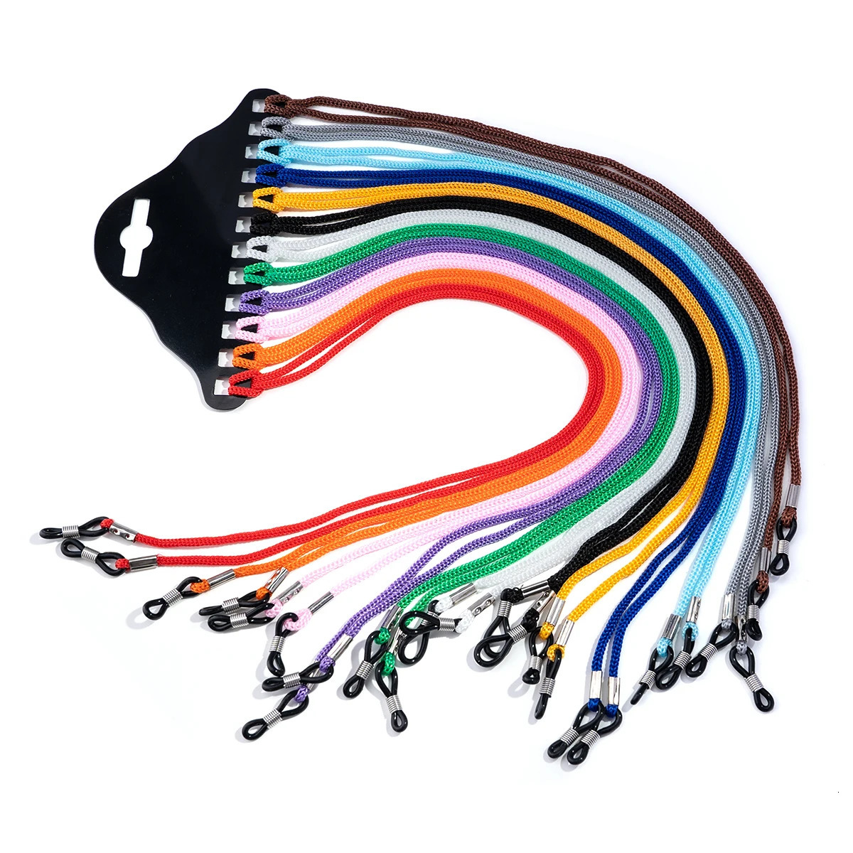 12pcsLot Multicolor Black Nylon Glasses String Cord Holder Sunglasses for Eyeglasses Lanyard Neck Rope Strap250915