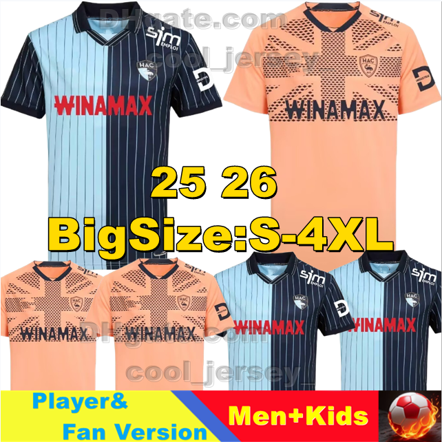 2025 2026 Havre AC Sangante soccer jerseys Kinkoue maillots de foot 24 25 Casimir Toure camisetas de football shirt Kechta 25 26 Operi men kids kit Targhalline uniform
