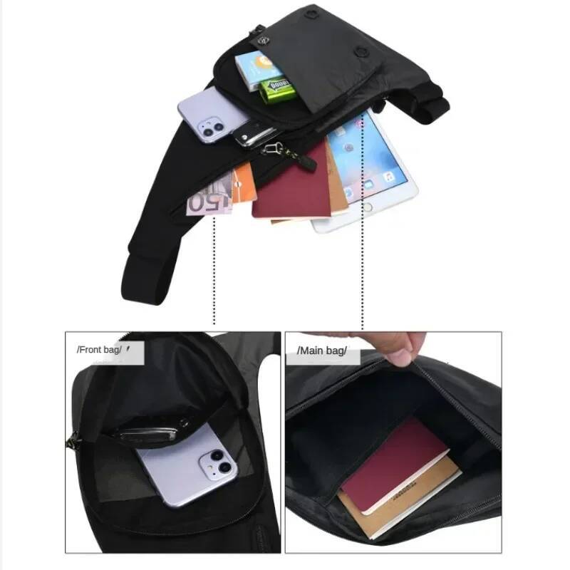 Men's new fashionable casual shoulder casual travel sports outdoor crossbody bag ddmypanda for men and women