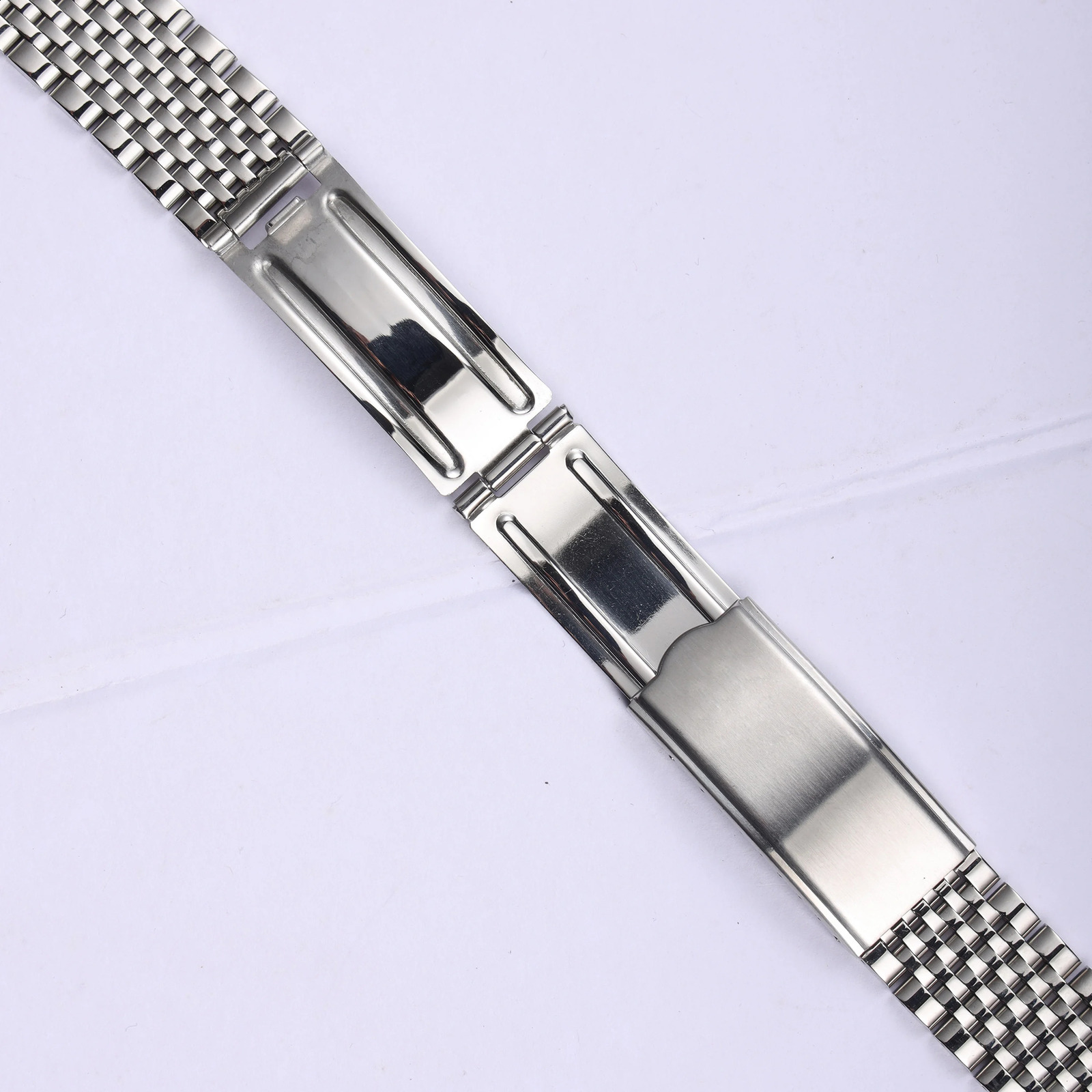181920mm Curved End Solid Stainless Steel Watch Band for Omega De Vill Vintage Strap Retro Link Beads of Bracelet 250915