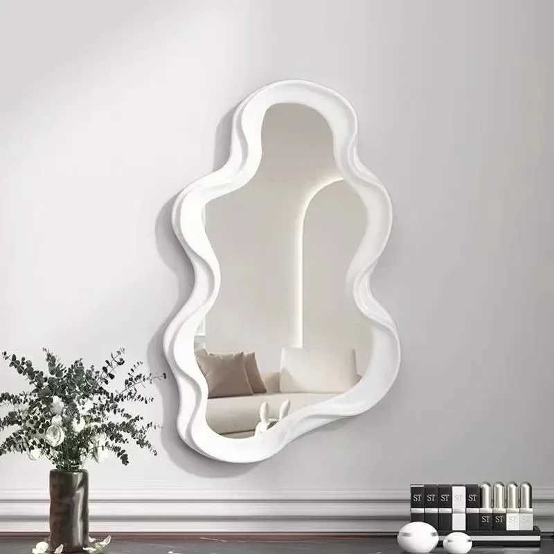 Irregularshaped Tabletop Vanity Mirror Cloudshaped Makeup Mirror Waterproof Bathroom Wallmounted Mirror Decorative Mirror C250916