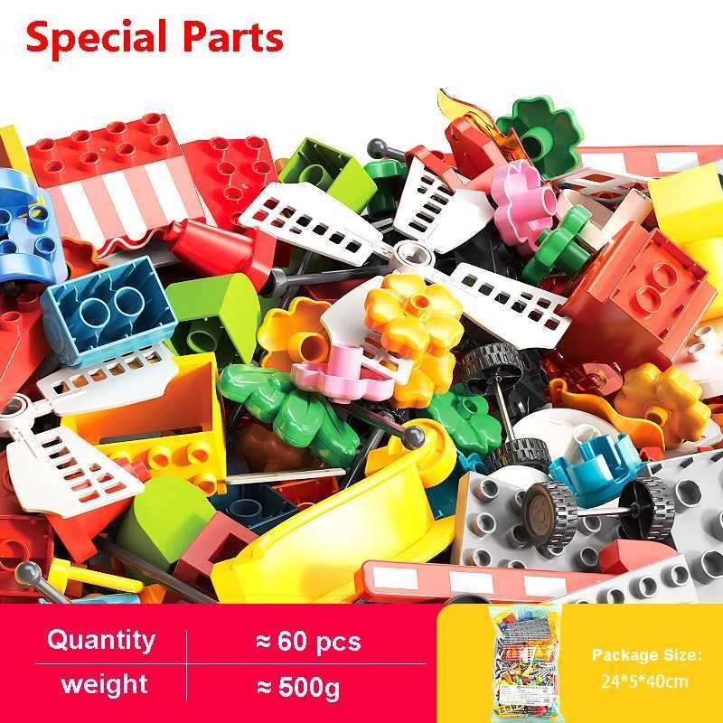 Bulk Big Particle Building Block Accessories Animal House DIY Assembled Bricks Children 36 Years Old Educational Toys And Gifts C250916
