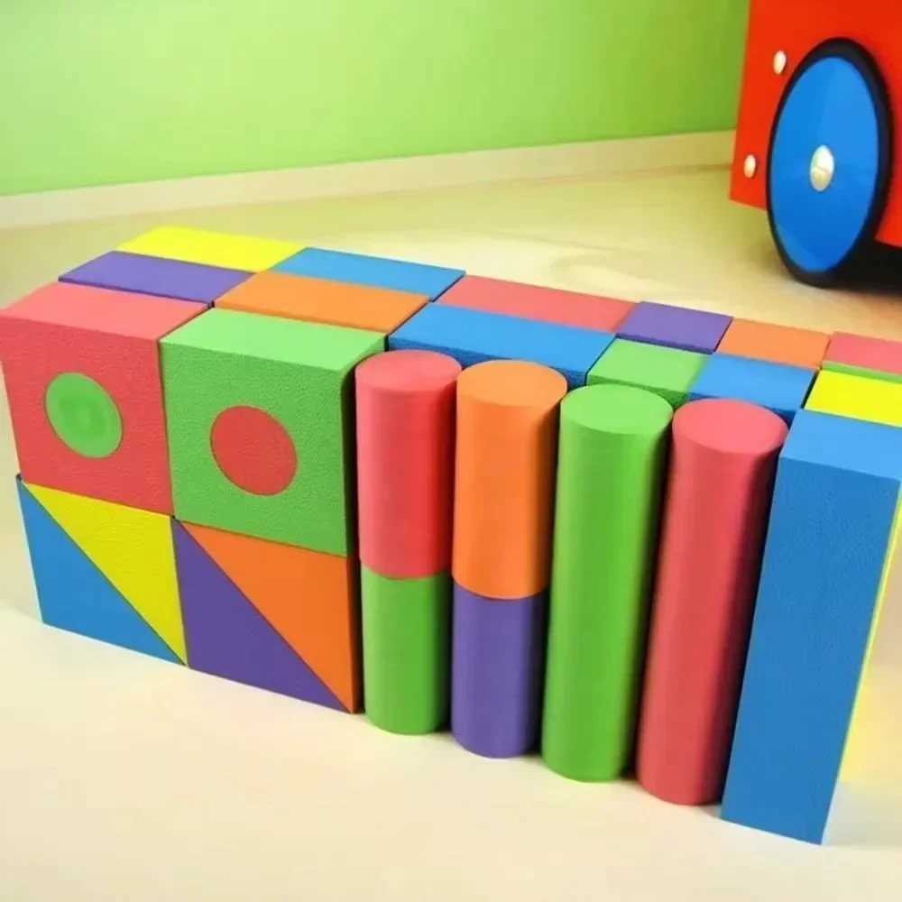 50Pcs EVA Large Safe Building Blocks Big Foam Colorful Construction Toys Kids Learning Educational Toy EVA Construction Set 2025 C250916