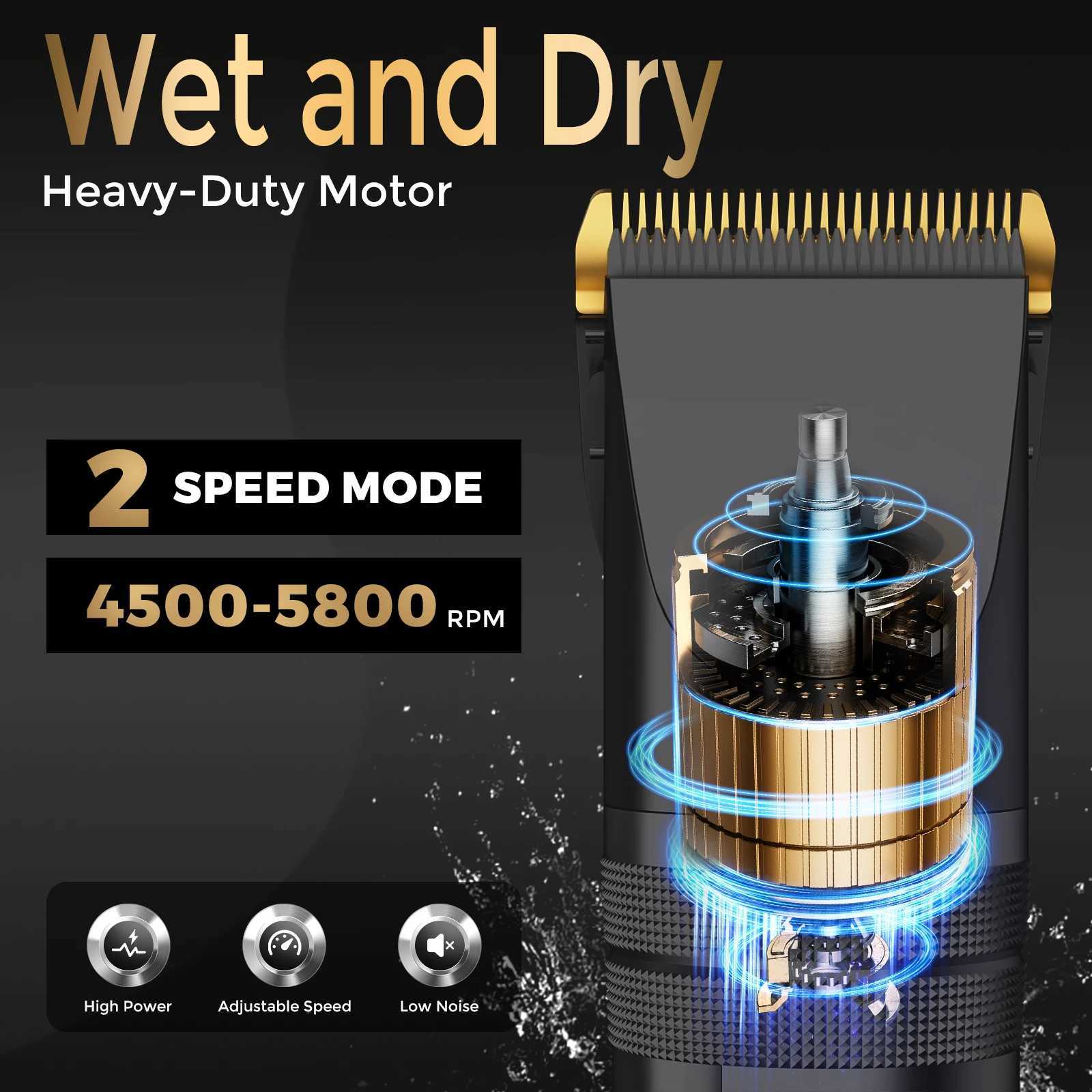 Sejoy Professional Hair Clippers for Men Rechargeable Beard Trimmer Cordless Barber Clippers for Hair Cutting GroomingT251120