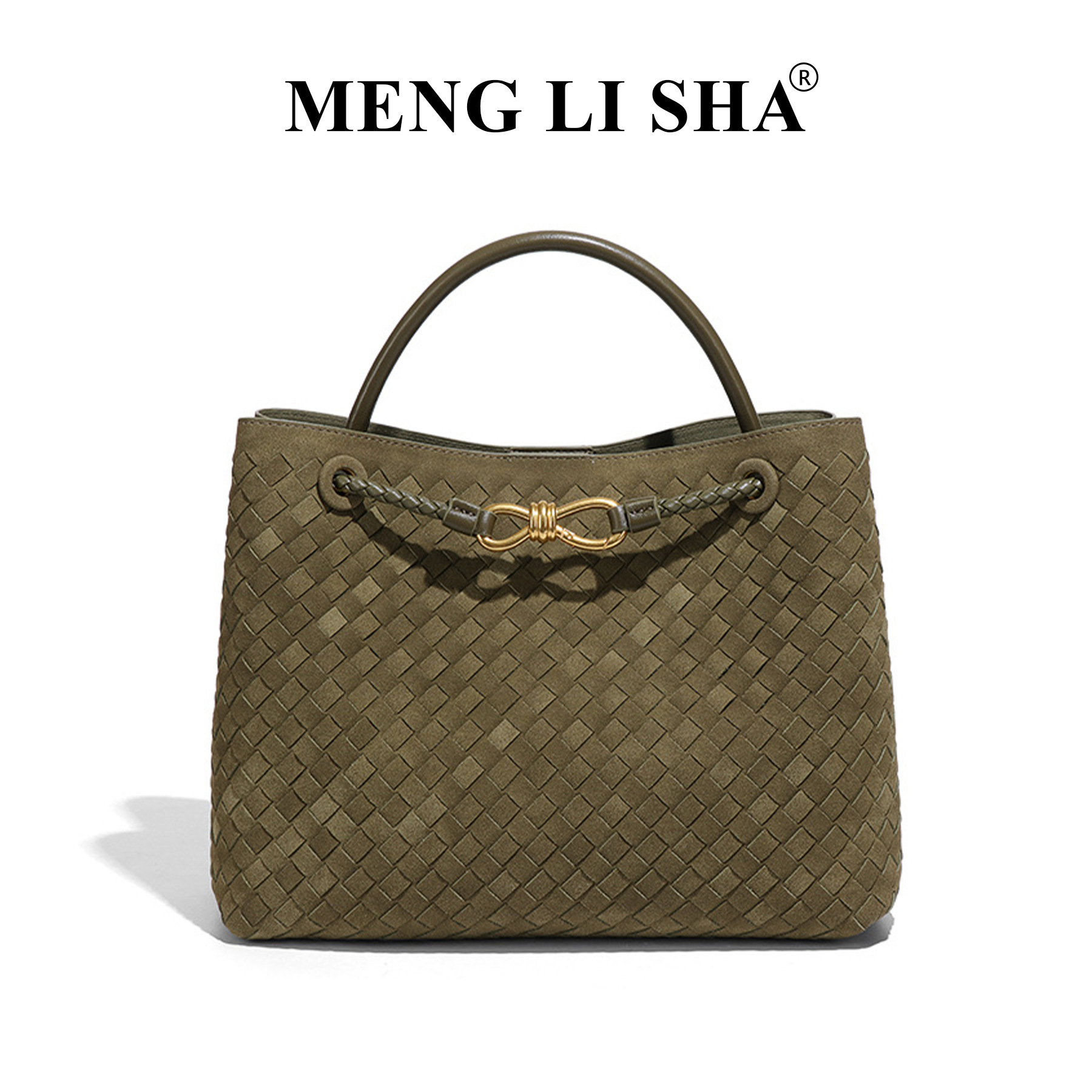 BVZOSOT VOLUME 2025 New European and American Fashion Matte Women's Handmade Braided Soft Leather Tote Bag Bucket Bag Handheld Single - Shoulder 