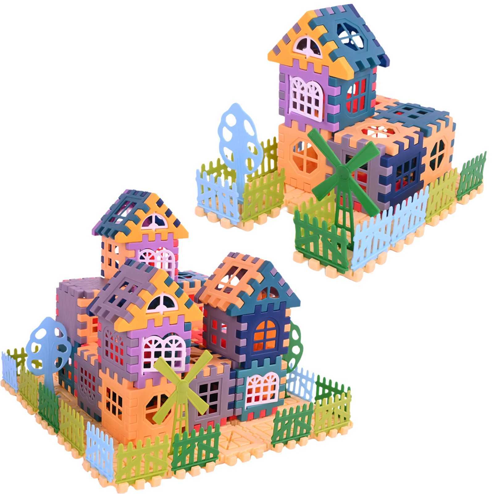 Large Scale House Building Block Simulation Window Design Kindergarten Construction Creation Of Boys And Girls Large House Bui C2509161