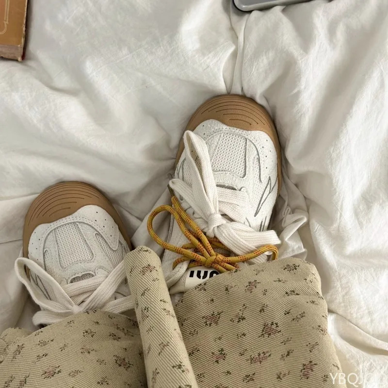 Retro board shoes for women in spring autumn versatile shoes simple comfortable breathable niche student casual board shoes 250915