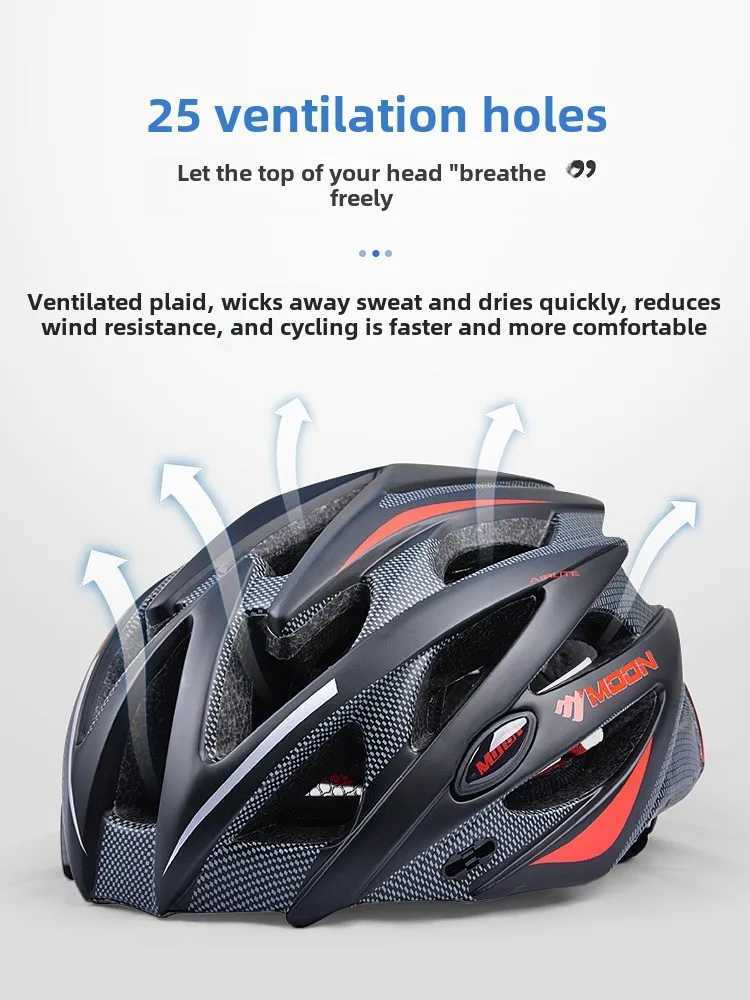 MOON Cycling Helmet Lightweight Bike helmet Optimal Protection for Road Mountain Bike Adventures J250916