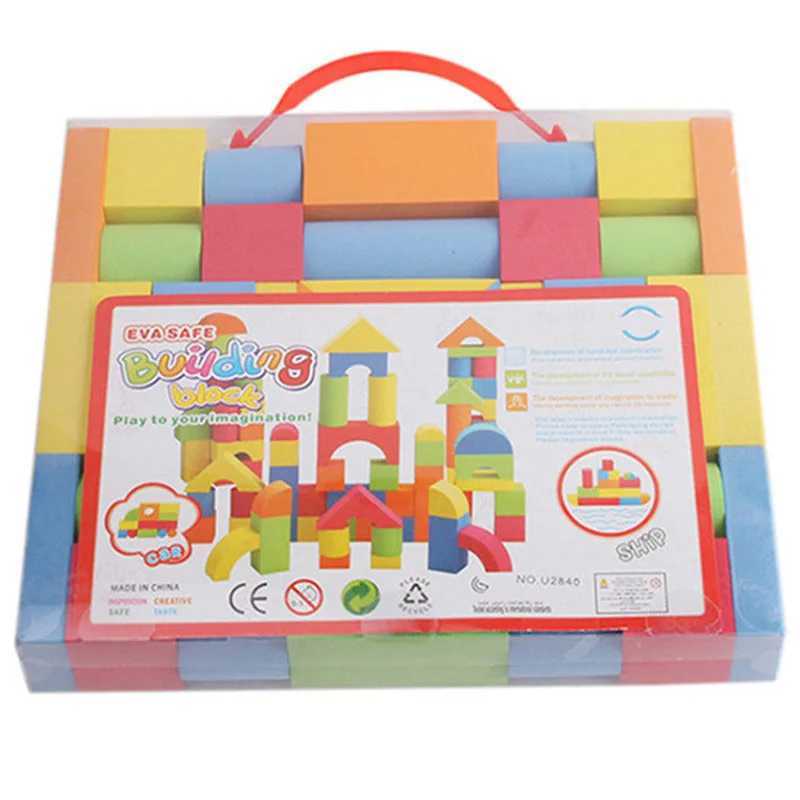 38PCS Hot Selling EVA Safe Children Building Brick Block Foam Construction Soft Toy Kid Kids Intelligence Exercise Assembled C250916