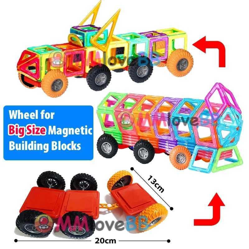 Magnets Toys for Kids Big Size Plus Magnetic Blocks for Children Designer Constructor Set Toys for Boys Building Blocks C250916