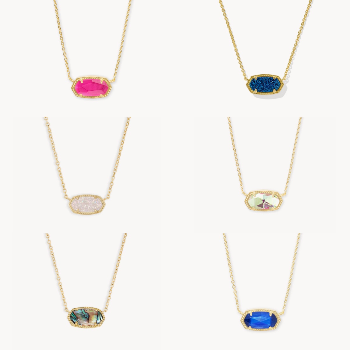 Designer necklace for woman oval cystal stone pendant plated gold necklace designer charm chain diamond necklace woman jewelry simple birthday gift ha01