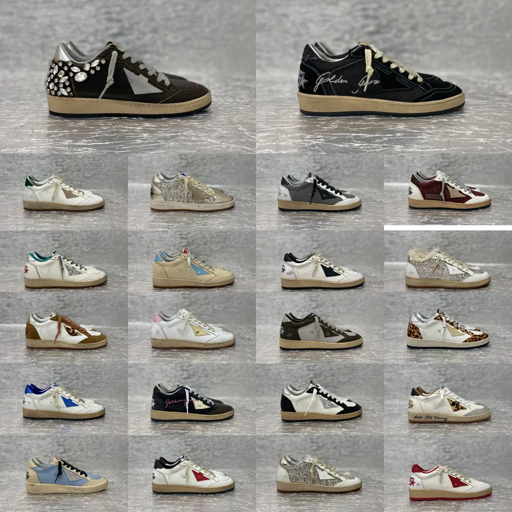 Golden goods Italy designer shoes Men Women sneaker Ball Star Shoes Dirty shoes Classic Casual Golden old school Sneakers do-old Italy Trainers With Box Size 35-46