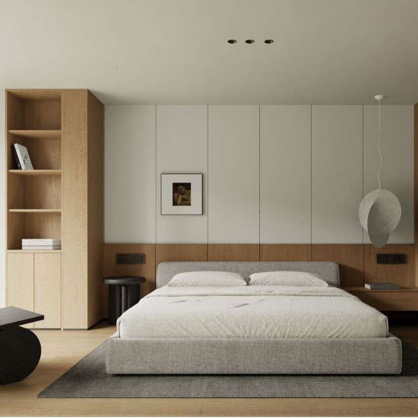 Walk-in Wardrobe Overall Bedroom One Door to Top Cabinet Cloakroom Whole House Environmentally Friendly Materials