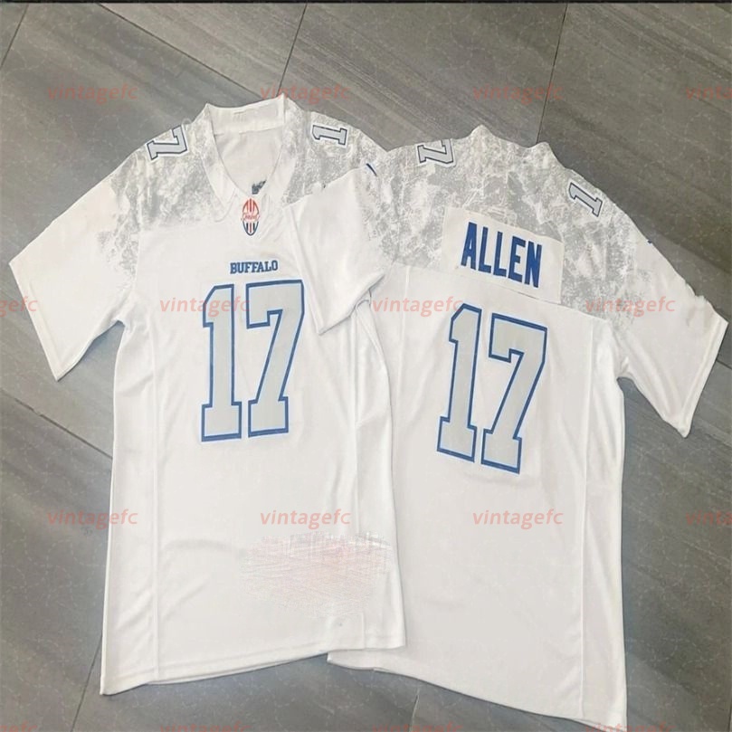Custom Josh 17 Allen 2025 Rivalries Football Jersey Joey Bosa Gabriel Davis Miller James Terrel Bernard Rasul Douglas Dawkins Cook III Competitive ver