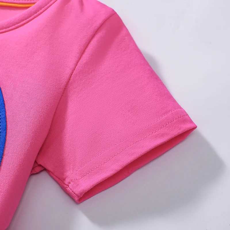 Little maven Baby Girls Childrens Clothing 2025 Summer Fashion Embroidered Cartoon Rainbow Mesh Party Dresses Kids Clothes C250916