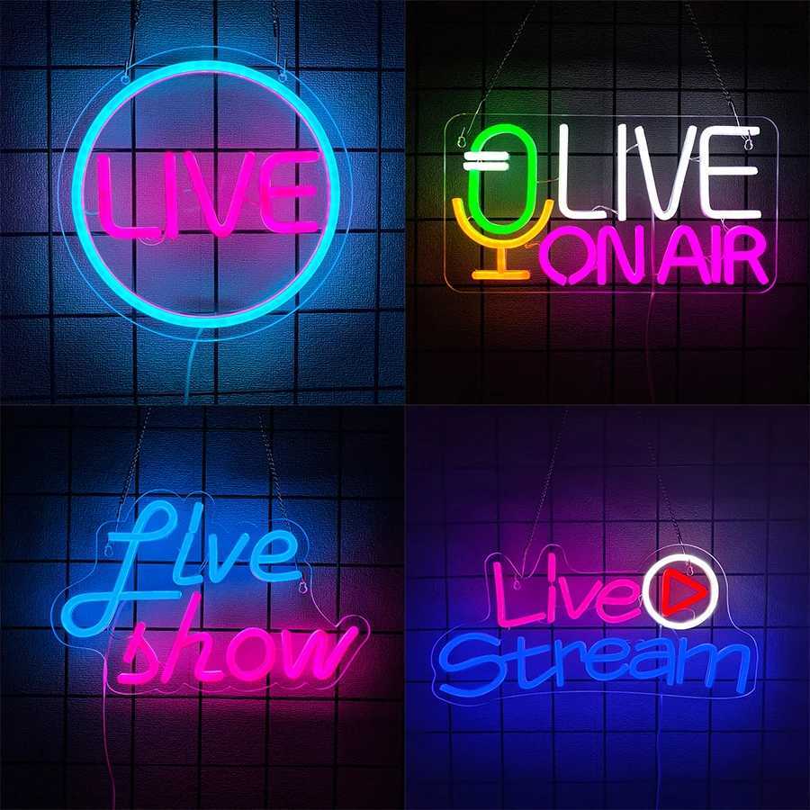 On Air Neon Sign for Wall Decor LED ShowStream Neon Light Signs for Concert Bar Studio Party Wall Artwork Decor Y250916