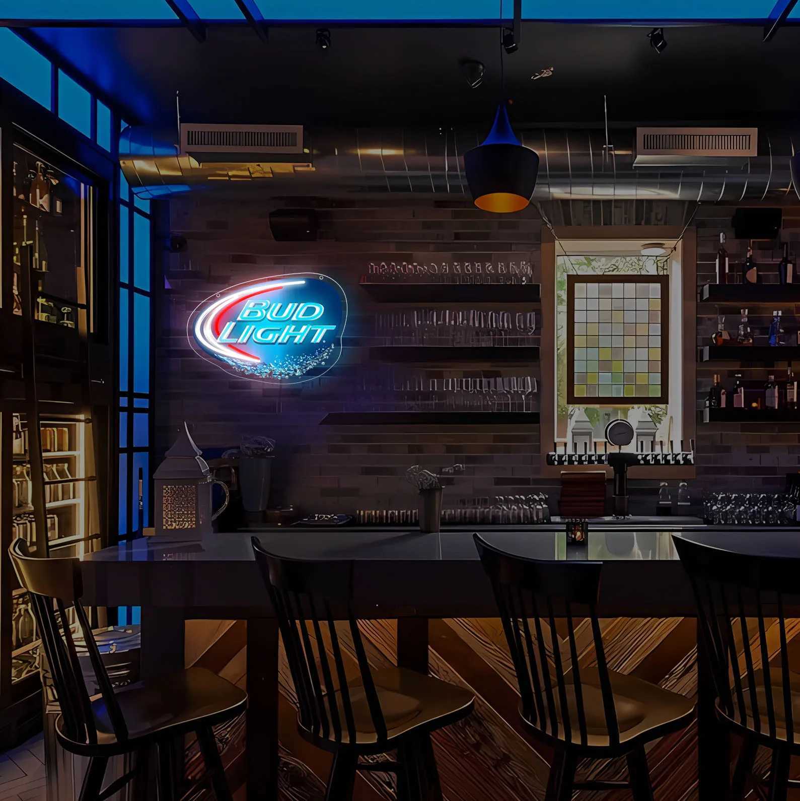 UV printed beer LED neon sign decoration USB powered dimmable neon sign used for bars bedrooms parties mens holes Y250916