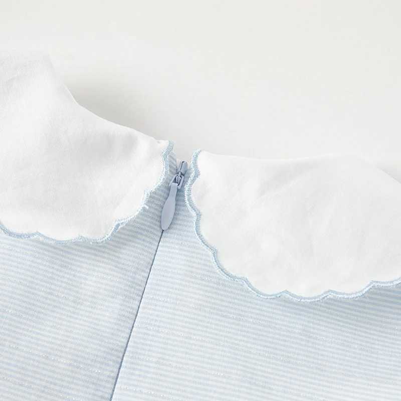 Dave Bella Girls Dresses Childrens Baby Casual Cotton Bubble Sleeves Ventilate Summer Princess Outdoors DB2238126 C250916