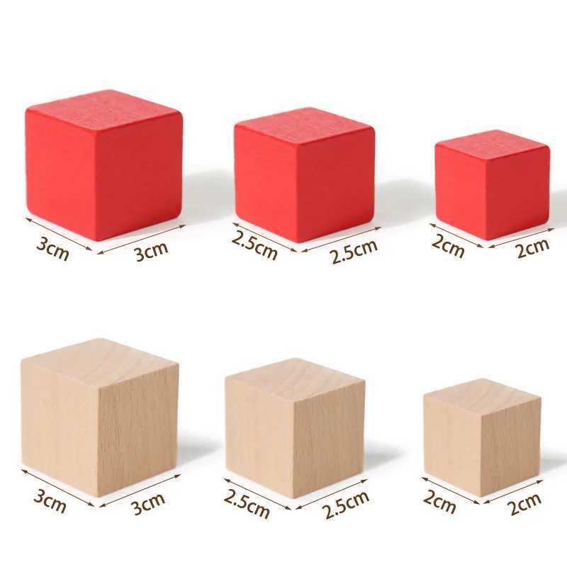 50100pcs Colorful Cubes Wooden Building Blocks Stacking Up Square Wood Toy Baby Shape Color Learning Toys for Children C250916