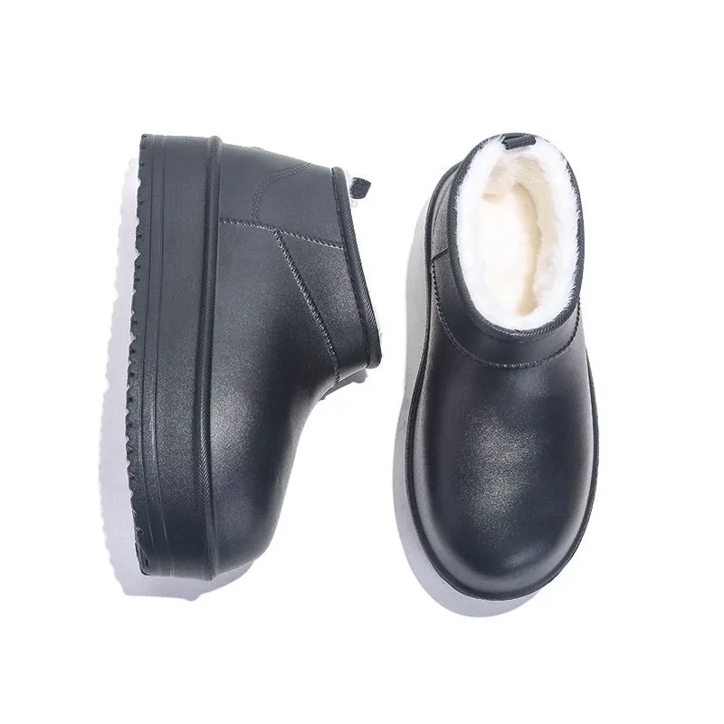 Jiffffly Luxury Designer Cotton Shoes Casual And Fashionable Outdoor Warm Beach Shoes Waterproof And Anti-slip Snow Boots Multi-functional Field Work