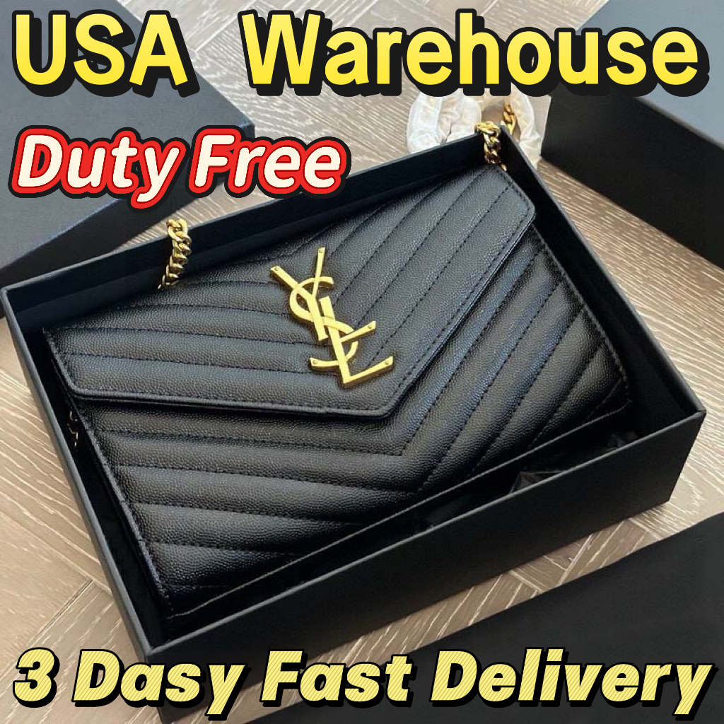 Shoulder Bag Classic Stitching Texture Luxury Bag Exquisite & Delicate Designer Bag Letter Matching Same Color Chain Fast Delivery Quality Envelope Bag With Box