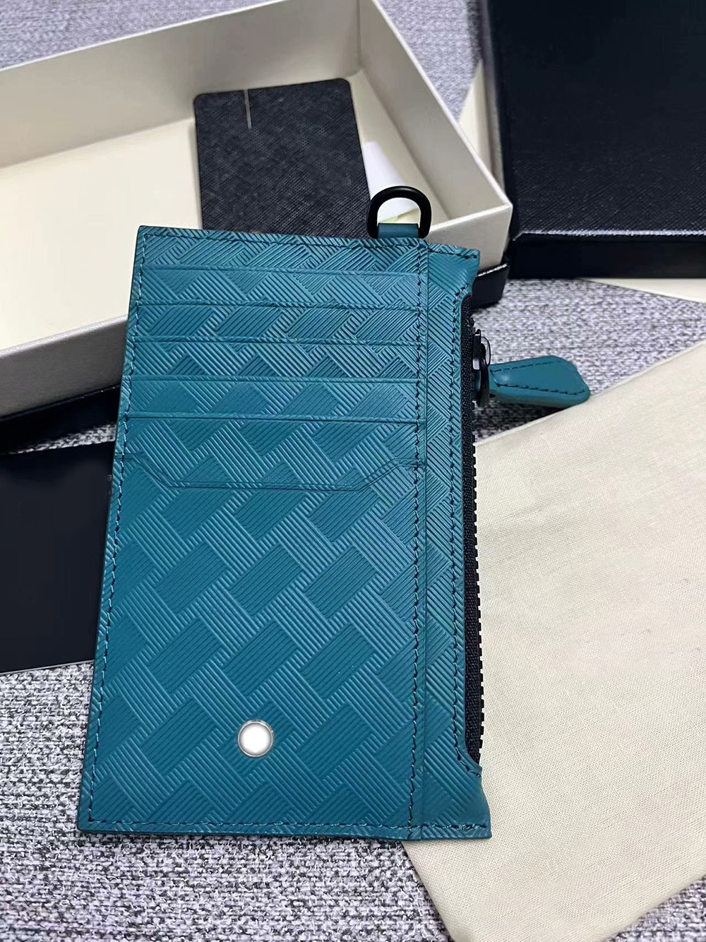 Men's Wallet Women's Pure Genuine Leather Zipper Wallet Cardholder Credit Card Wallet Luxury Designer Thin Keychain Wallet ID Card Top Quality