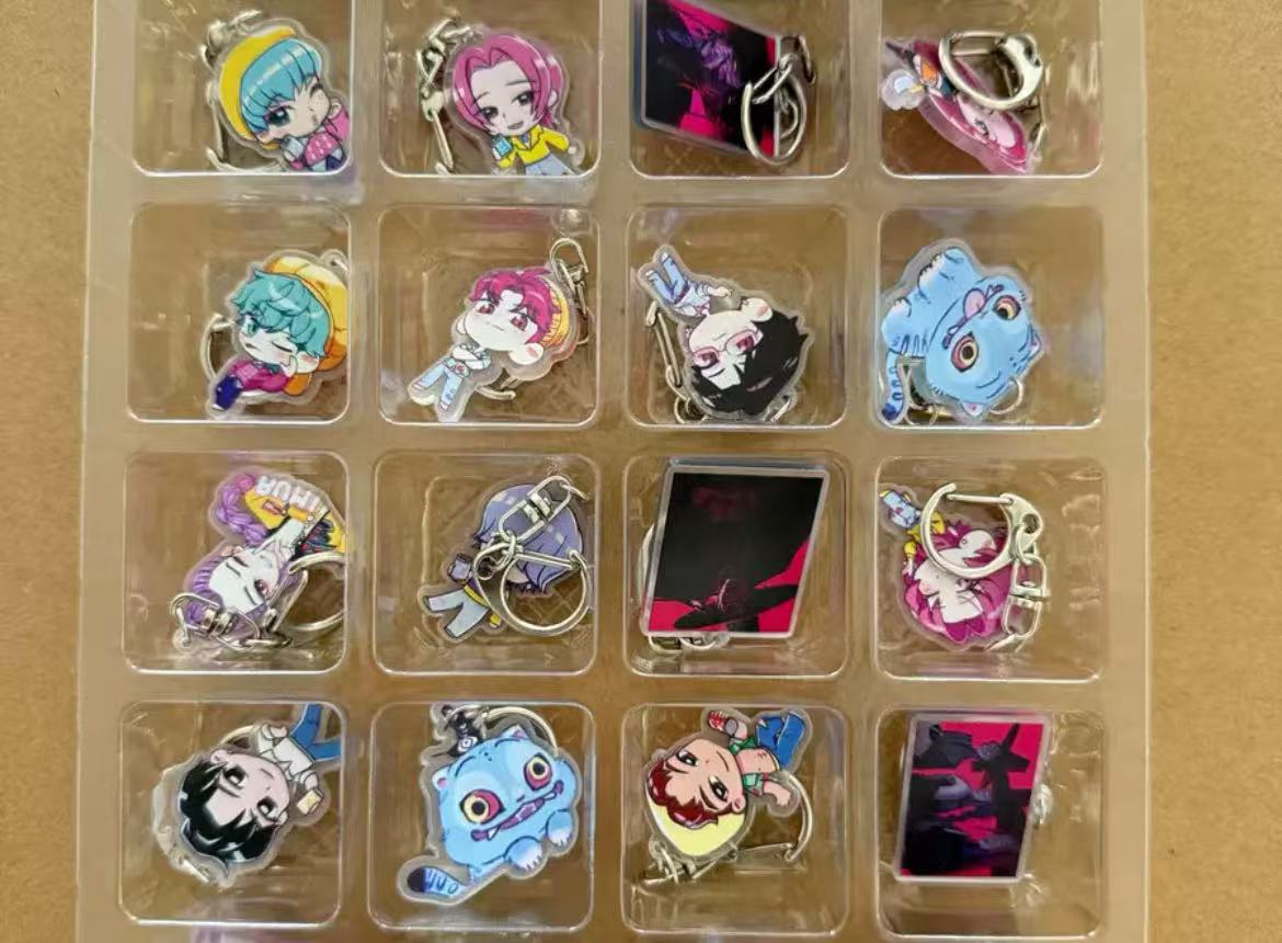 Kpop Demon Hunters Christmas Countdown Blind Box Witch Hunt Calendar Blind Box Backpack Car Keychain Acrylic Pendant